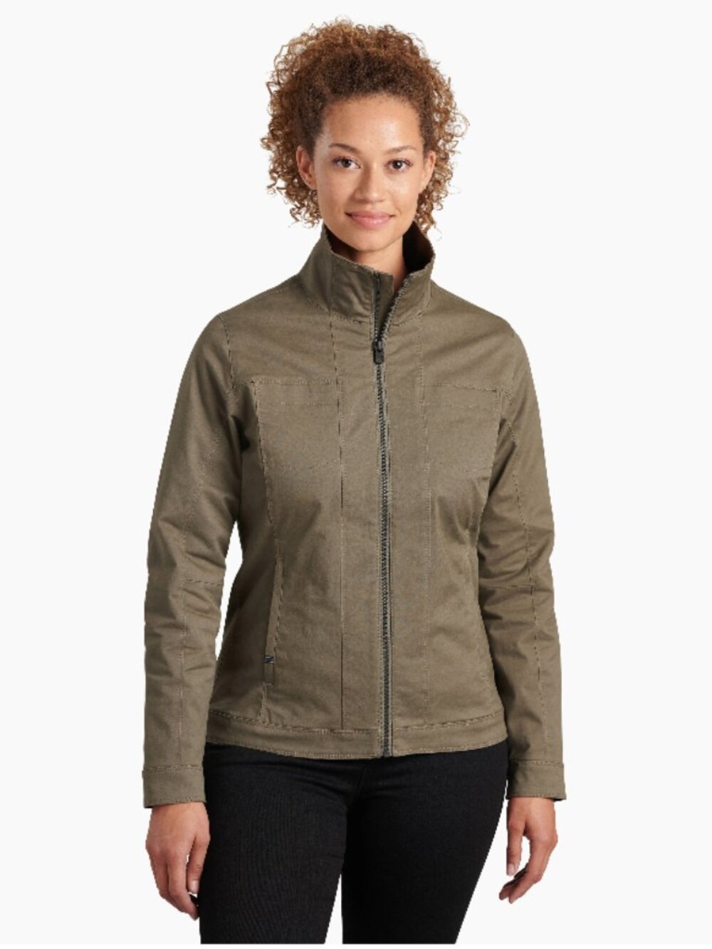 KÜHL Generatr Flannel Lined Jacket Gun Metal Gray Womens Large Outdoor Utility